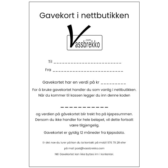 Gavekort