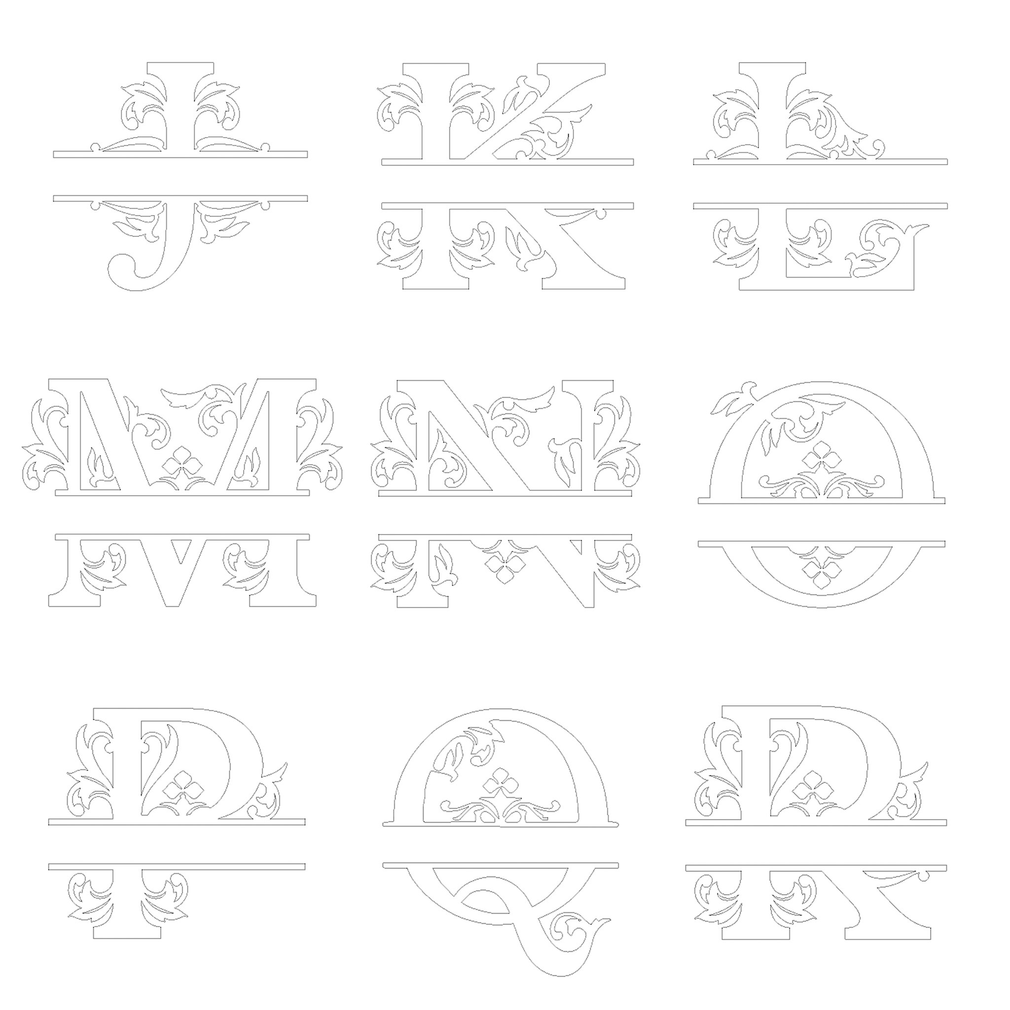 Monogram - Dørskilt