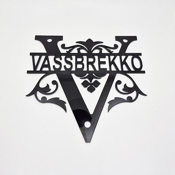 Monogram - Dørskilt