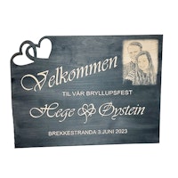 Skilt til festen