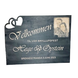 Skilt til festen