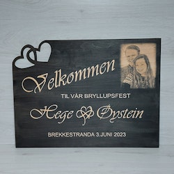 Skilt til festen