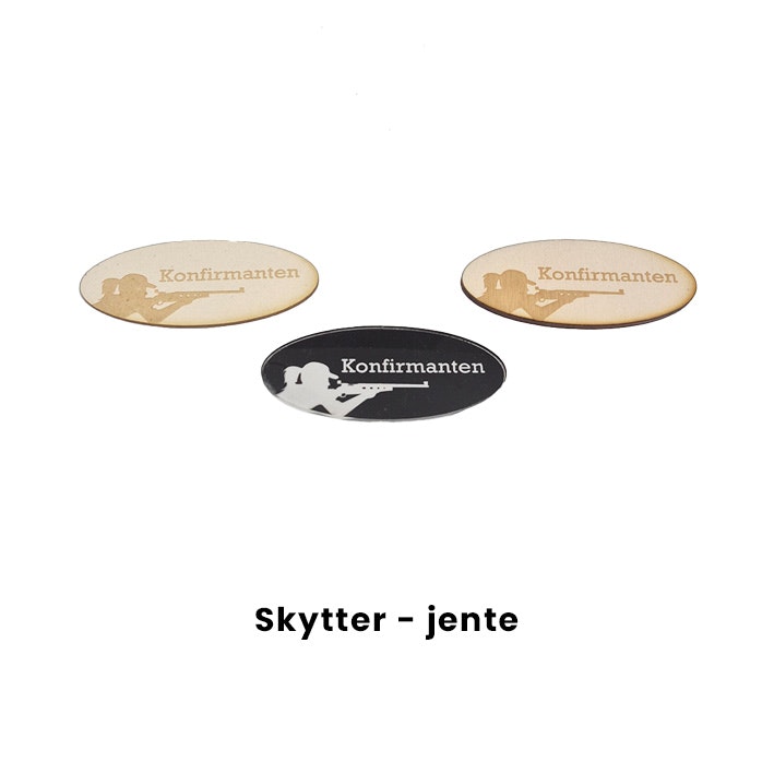 Bordkort skytter - jente