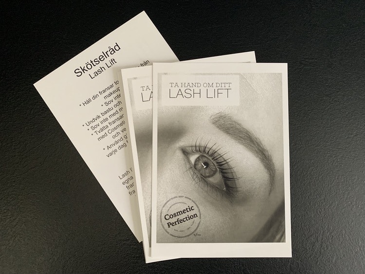 Skötselråd Lash Lift