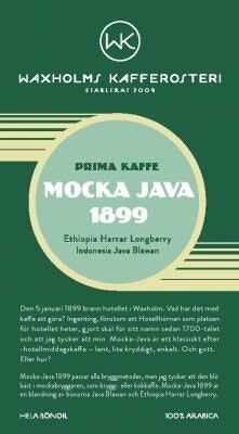 Waxholms Kafferosteri - Mocka-Java 1899 - 500g