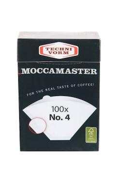 Moccamaster Pappersfilter för 1x4 kaffebryggare