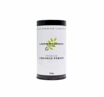 Lakritsfabriken - Premium Liquorice Powder - Lakritspulver av högsta kvalité - 100g
