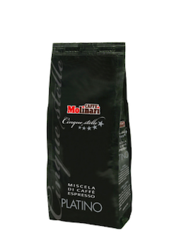 Molinari Cinque Stelle Platino kaffebønner 1000g