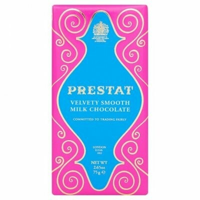 PRESTAT - Velvety Smooth Milk Chocolate Bar 75g