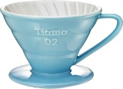 Tiamo V02 Coffee Dripper Ceramic Blue