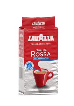 Lavazza Rossa Koffeinfri malt kaffe 250g