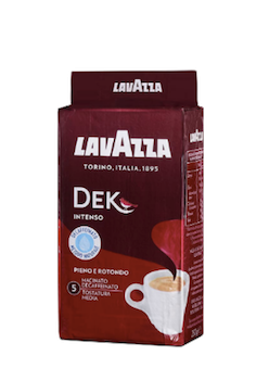 Lavazza Dek Intenso entkoffeinierter gemahlener Kaffee 250 g