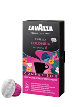 Lavazza Nespresso Espresso Colombia kaffepods 10st