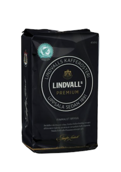 Lindvalls Premium Mörkrost Bryggmalet 450g