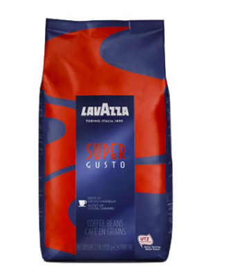 Kort datum! Lavazza Super Gusto kaffebönor 1000g UTZ