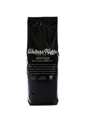 Rädda kaffe Walters Kaffe Rättvisa Mörkrost 1kg hela kaffebönor