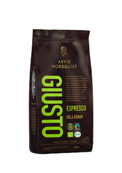 Rädda kaffet! Arvid Nordquist Giusto Fairtrade kaffebönor 500g