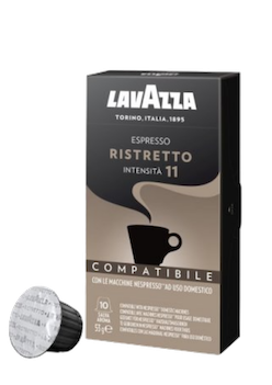 Rädda kaffet! Lavazza Nespresso Ristretto kaffekapsel 10st