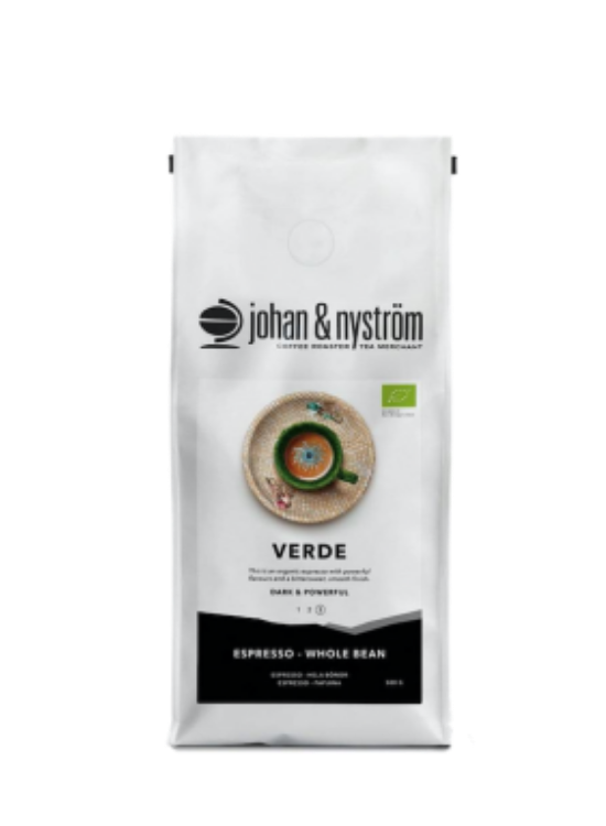 Johan & Nyström Espresso Verde Økologiske kaffebønner 500g
