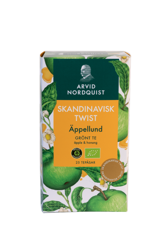 Arvid Nordquist Äppellund Grønn te-poser 25-pak