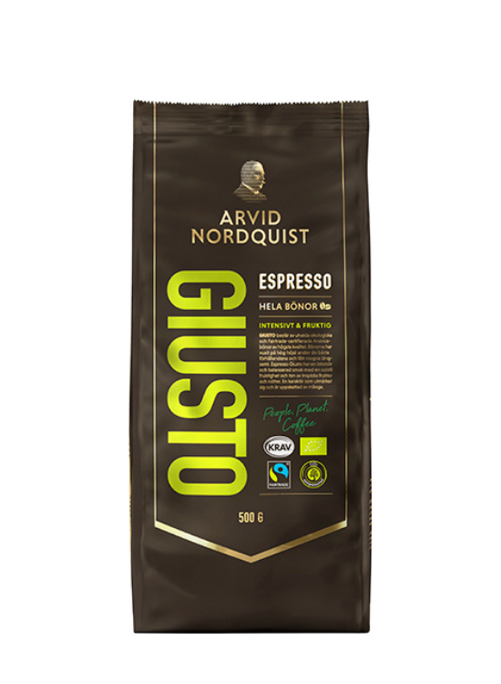 Arvid Nordquist Giusto Fairtrade kaffebønner 500g