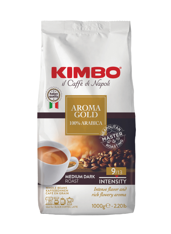 Kimbo Aroma Gold kaffebønner 1000g