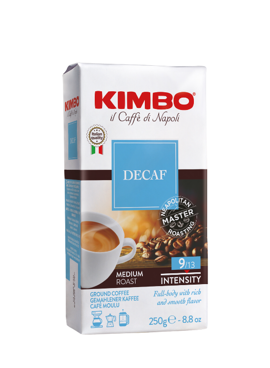 Kimbo Espresso Entkoffeinierter gemahlener Kaffee 250g