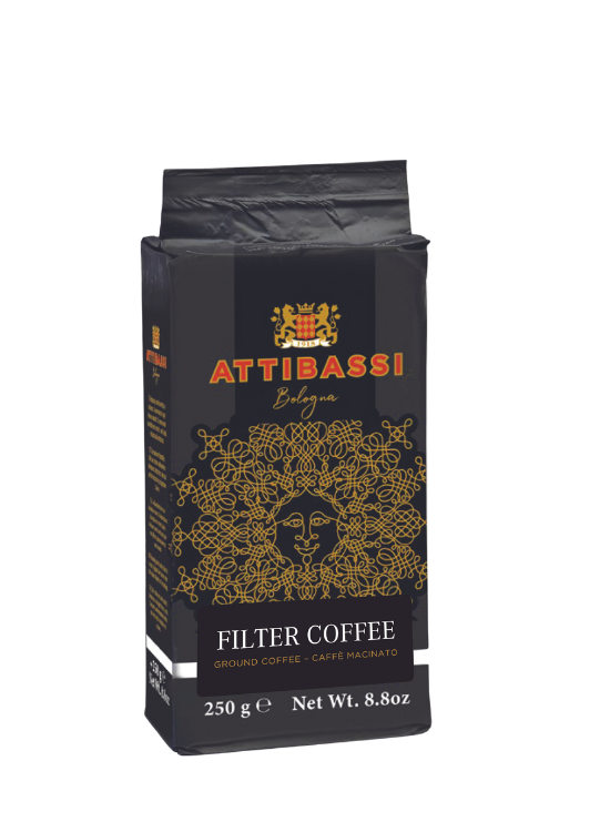 Attibassi Espresso Italiano Filterkaffee gemahlener Kaffee 250g