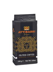 Attibassi Espresso Italiano Filterkaffee gemahlener Kaffee 250g