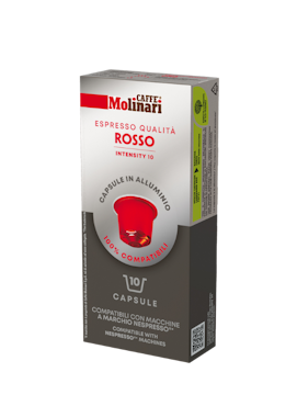 Molinari Qualità Rosso Nespresso kaffekapsler 10 stk