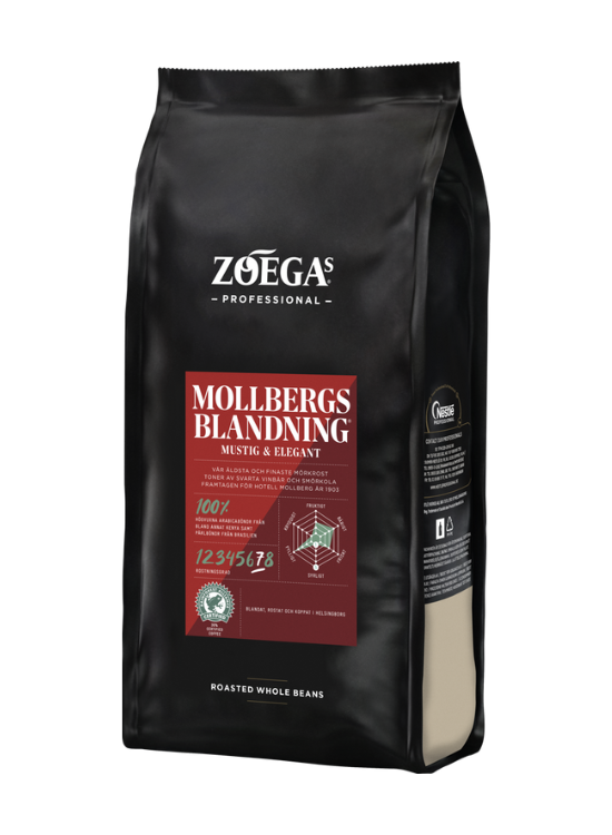 Zoegas Mollbergs Blandning Professional kaffebönor 750g