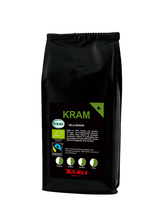 Kahls Kaffe KRAM Fairtrade & KRAV Kaffeebohnen 250g
