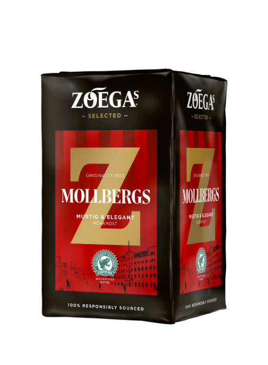 Zoegas Mollbergs blandning malet kaffe 450g