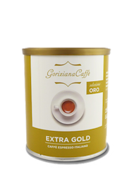 Goriziana Oro Extra gemahlener Kaffee 250g Glas