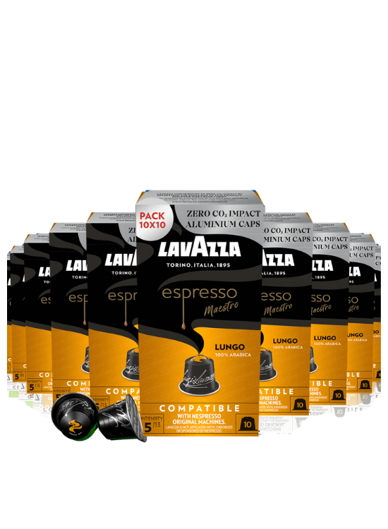 Lavazza Lungo Kaffekapslar 10x10-pack