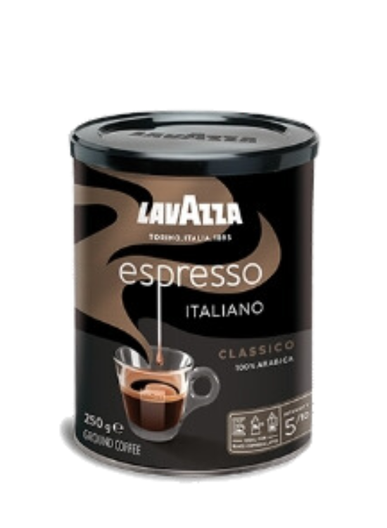 Lavazza Espresso Italiano Classico malet 250g burk