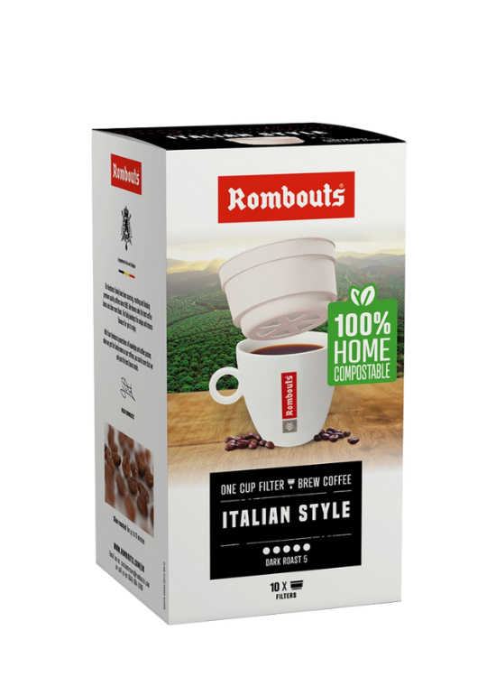 Rombout's Italian Style enkeltkoppsfilter 10-pakning
