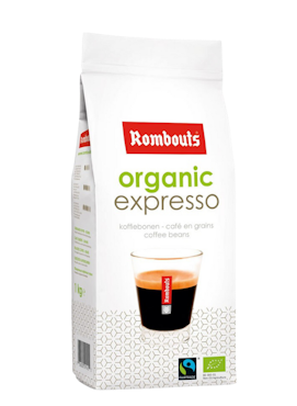 Rombouts Organic Expresso 1000g kaffebønner