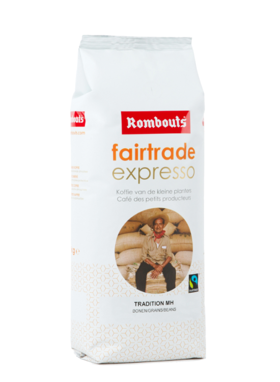 Rombouts Fairtrade Expresso 1000g kaffebønner