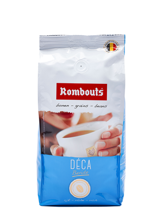 Kjøp 4 betal for 3: Rombouts Déca Barista 500g kaffebønner