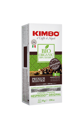 Kimbo Espresso Bio Økologiske kaffekapsler 10 stk