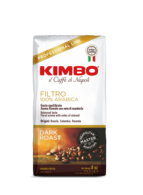 Kimbo Espresso Filtro 100 % Arabica gemahlener Kaffee 226 g