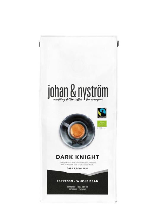 Johan & Nyström Dark Knight kaffebønner 500g