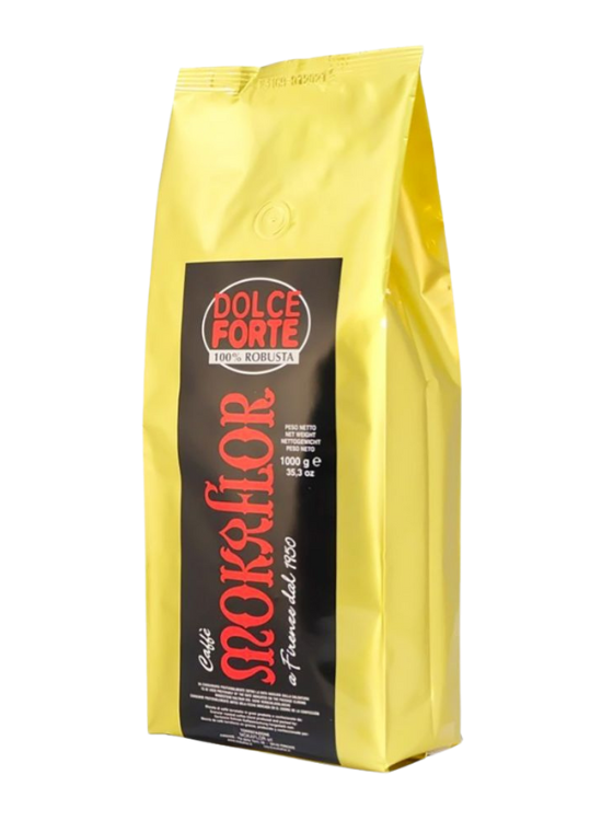 Mokaflor Dolce Forte 100% Robusta kaffebönor 1000g