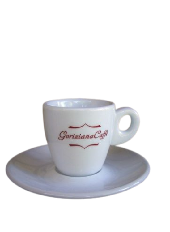 Goriziana Espressokopp med tallerken Porselen