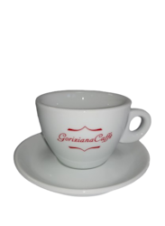 Goriziana Cappuccino-Tasse mit Untertasse aus Porzellan