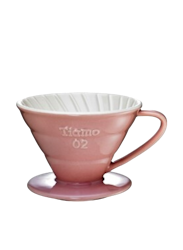 Tiamo V02 Coffee Dripper Ceramic Pink