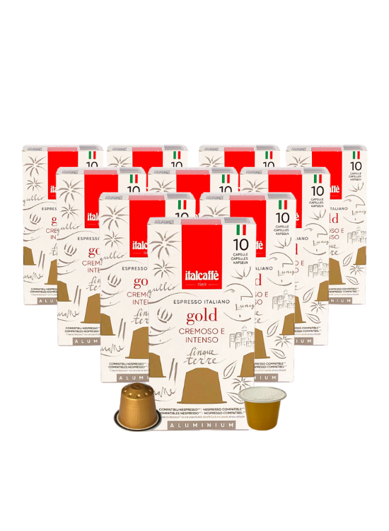 Italcaffè Nespresso Gold kaffekapslar 10 x 10 pack