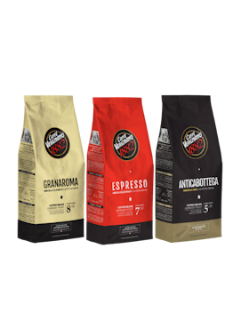 Prova på kaffepaket Caffé Vergnano kaffebönor 3 x 500g