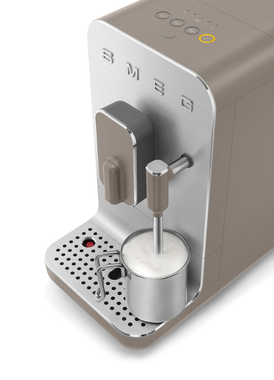Smeg Automatisk Kaffemaskin, Mjölkskummare Taupe